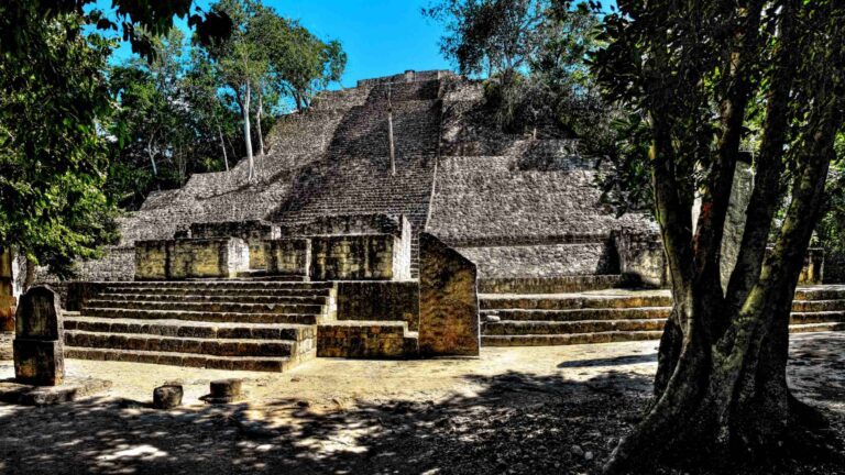 Calakmul Structure 6 in Campeche, Mexico