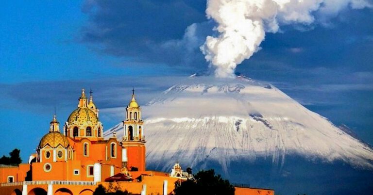 Popocatepetl Volcano Mexico, Cholula Puebla