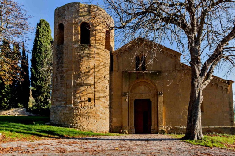 Pieve di Corsignano church of Pienza in Italy