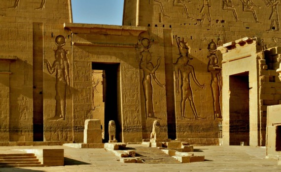 Philae Temple Aswan is dedicated to Isis, Osiris, and Horus