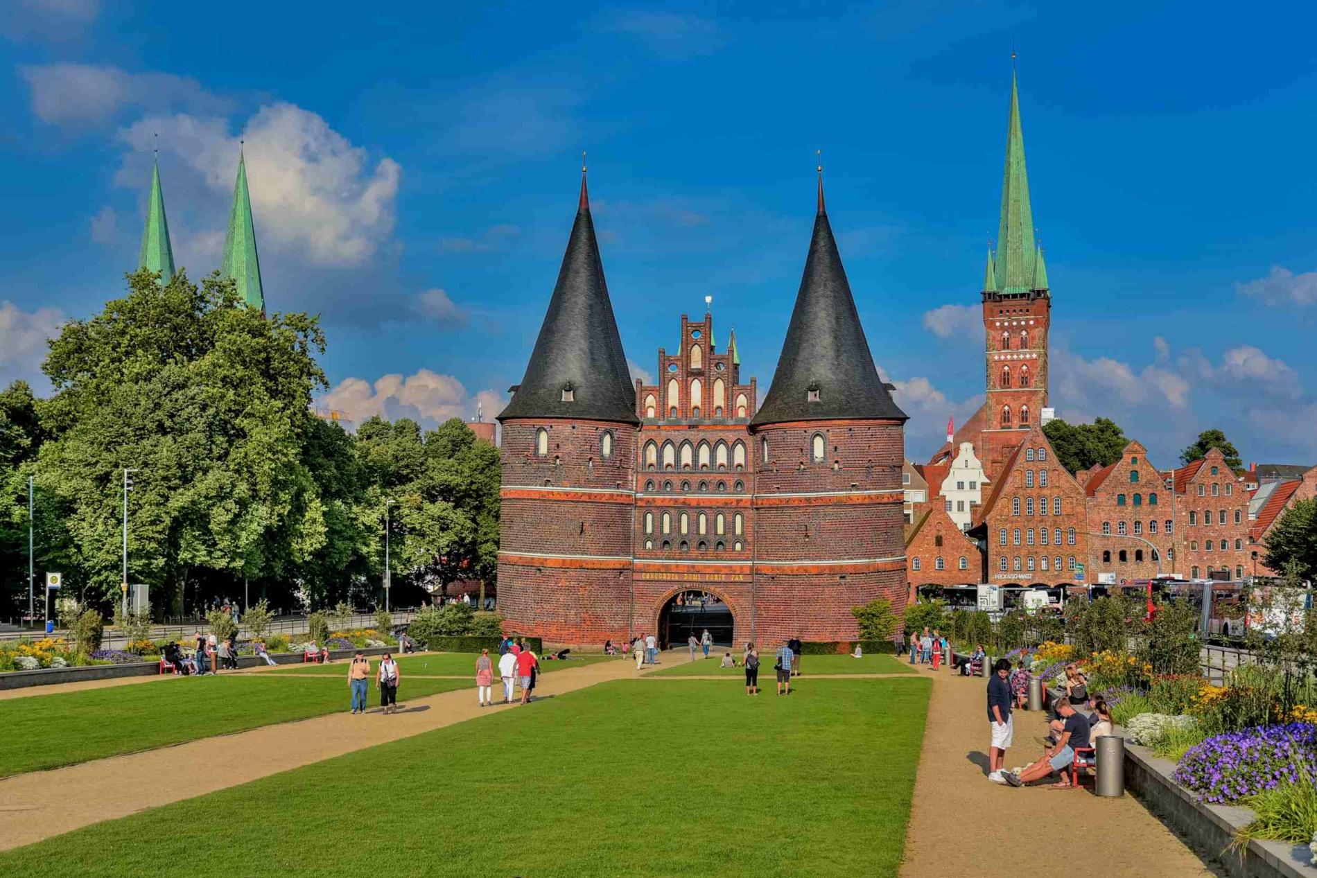 Holsten Gate of the Hanseatic City of Lubeck: German Landmarks